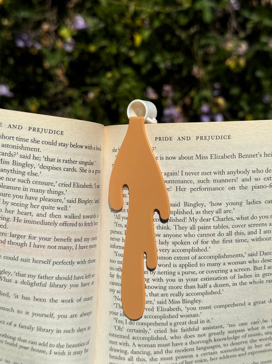 spilled coffee bookmark